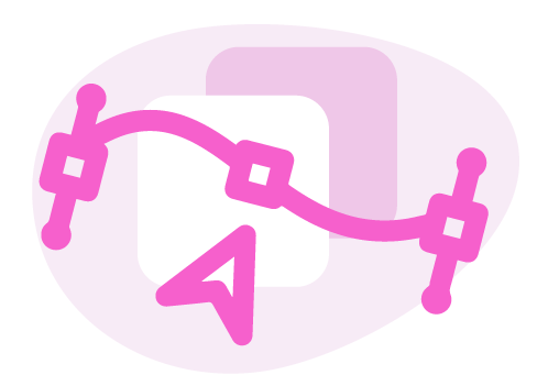 Graphic used to represent the animation production process.