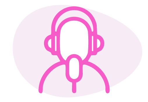 Graphic used to represent the audio dubbing process.