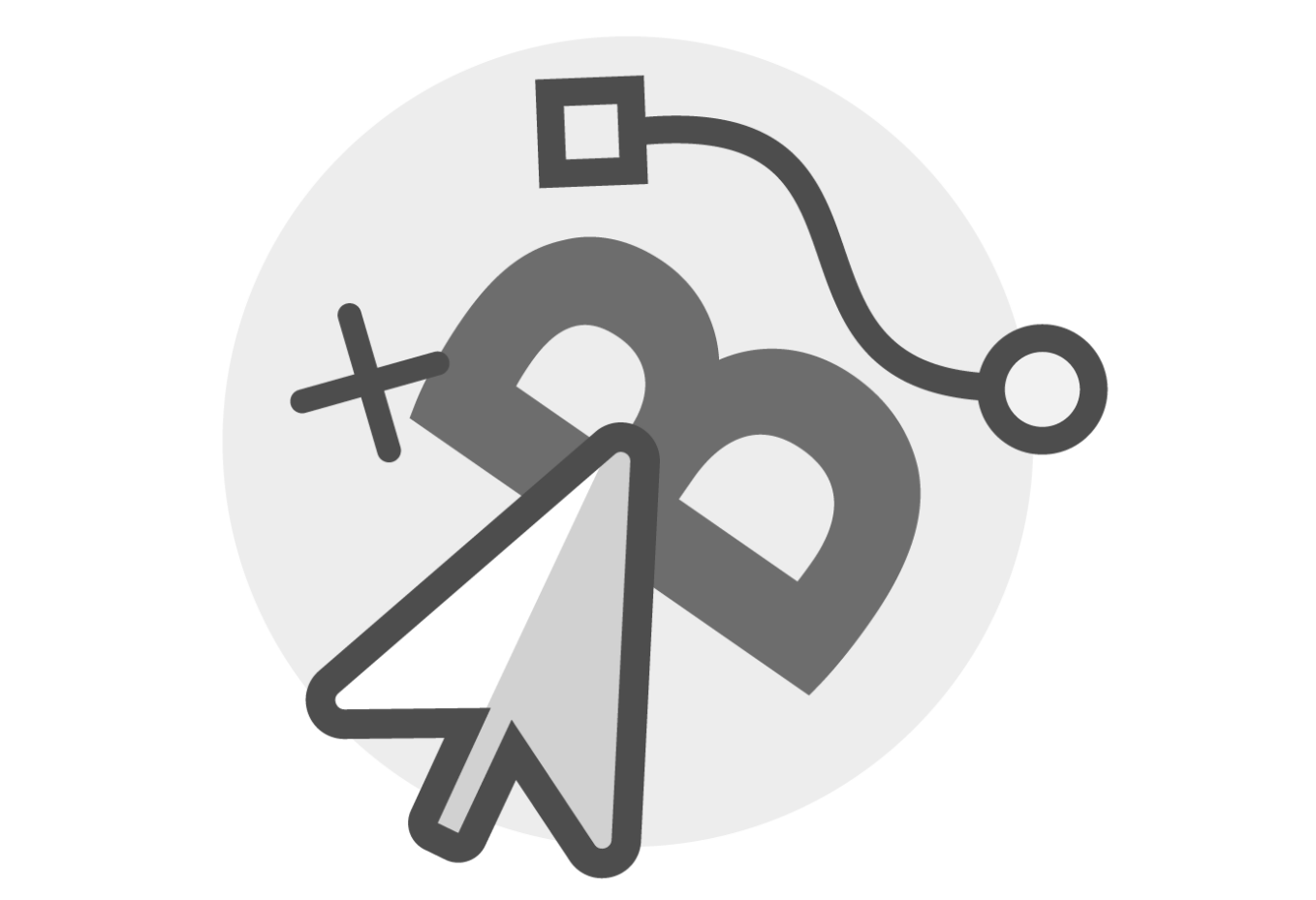 Graphic used to represent graphic design.