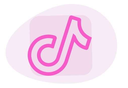 Graphic used to represent the TikTok logo.