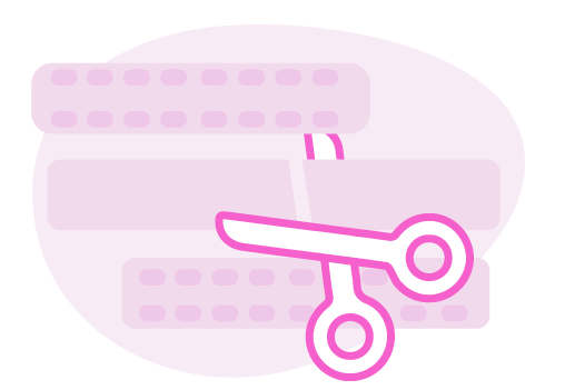 Graphic used to represent the video editing process.